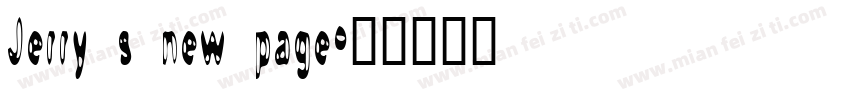 Jerry s new page字体转换